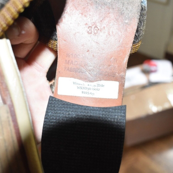 ARTEMIS 100% Wool Slides Made in Turkey Retail For $225! Size 36 - Picture 2 of 5